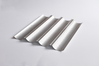 Baguette-Backform mit 4 Mulden 32 x 38 cm Baguette-Backform mit 4 Mulden 32 x 38 cm
