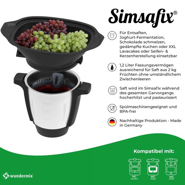 Simsafix® | Universalbehälter für Monsieur Cuisine Connect, Trend, Smart