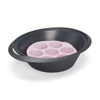 Silikon-Muffinform rosa - für Varoma Silikon-Muffinform rosa - für Varoma