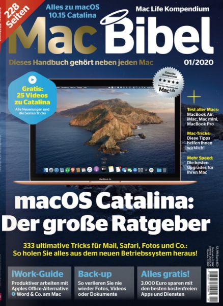 MacBibel 01/2020 - aktuelle Ausgabe jetzt beim Verlag sichern