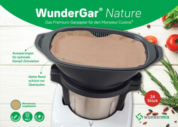 WunderGar® | Dampfgarpapier für Monsieur Cuisine