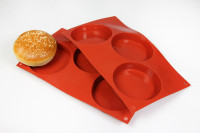 Silikonbackformen für 6 Burger Brötchen Silikonbackformen für 6 Burger Brötchen
