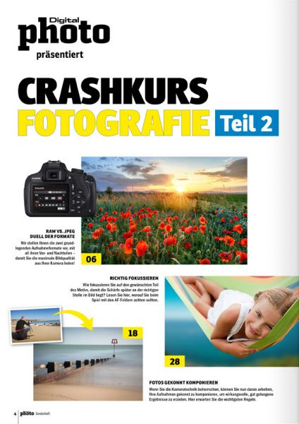 DigitalPHOTO Sonderheft – Crashkurs Fotografie Teil 2 - eBook