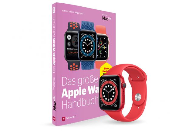 Apple Watch 6 40mm Rot + Apple Watch Buch