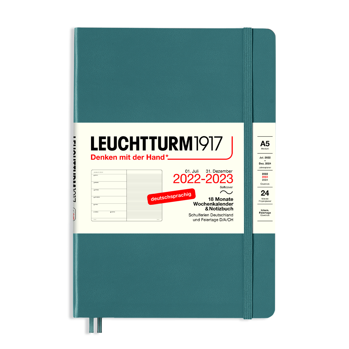 Leuchtturm - Wochenkalender & Notizbuch Blau