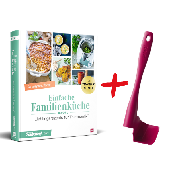 Calotti® Drehkellenspatel für Thermomix® + Buch Einfache Familienküche
