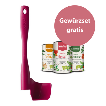Calotti Drehkellenspatel für Thermomix® + Gratis Gewürzset DE-ÖKO-009 Calotti Drehkellenspatel für Thermomix® + Gratis Gewürzset DE-ÖKO-009