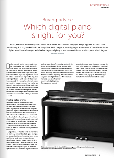 Hybrid- & Digital Piano Guide 2025