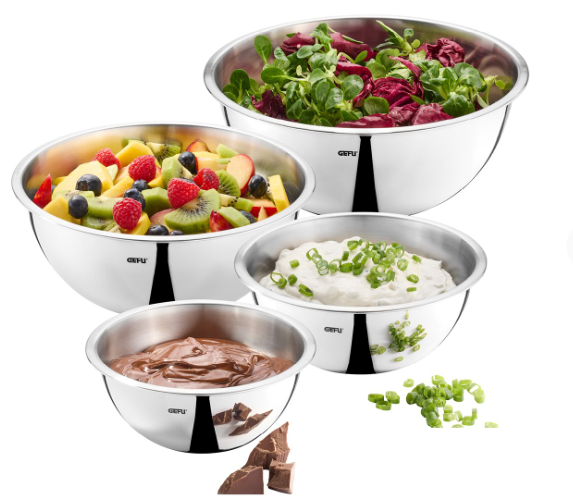 GEFU - Edelstahlschüssel-Set CAVARO | 4-teilig