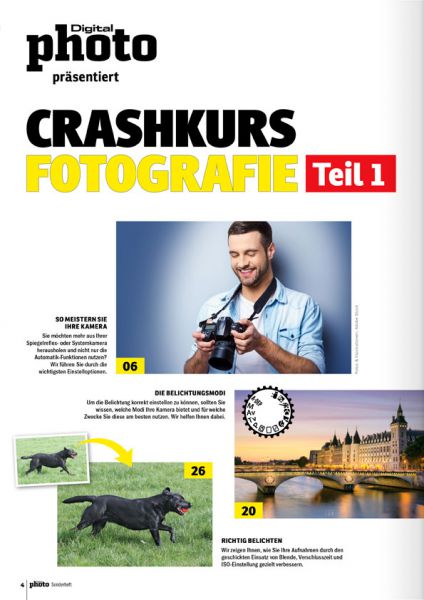 DigitalPHOTO Sonderheft – Crashkurs Fotografie Teil 1 - eBook