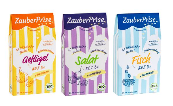 ZauberPrise 3er Gewürz-Set Bio - Fisch- Geflügel - Salat ZauberPrise 3er Gewürz-Set Bio - Fisch- Geflügel - Salat