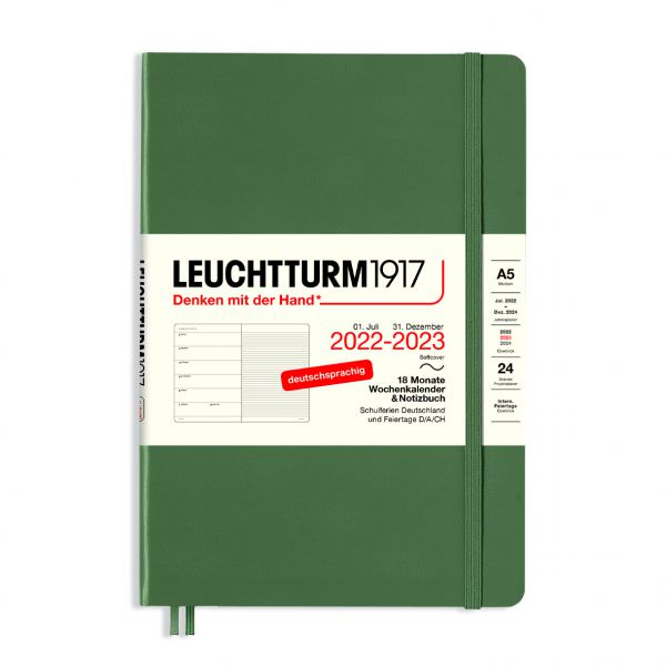 Leuchtturm - Wochenkalender &amp; Notizbuch Olive