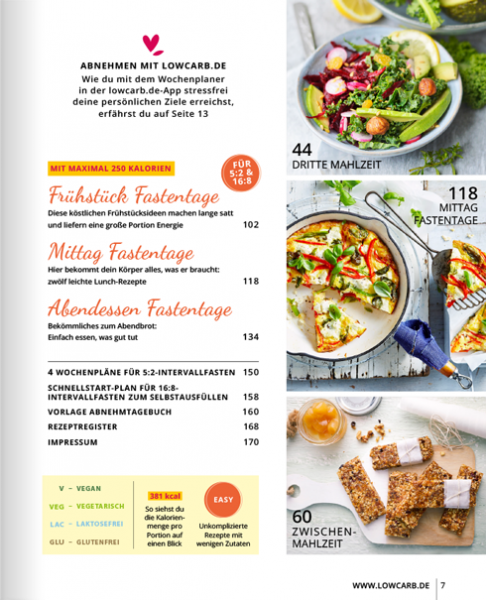 LOW CARB – Leichter abnehmen mit Intervallfasten